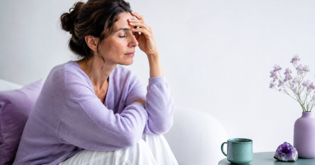 Why Sensitive People Struggle With Boundaries Woman experiencing burnout